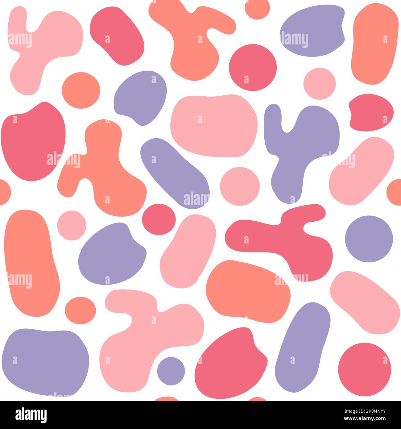 Astratto colorato terrazzo senza cuciture disegno vettoriale di fondo con ciottoli e pietre per interior design, tessile, tessuto e avvolgimento Illustrazione Vettoriale