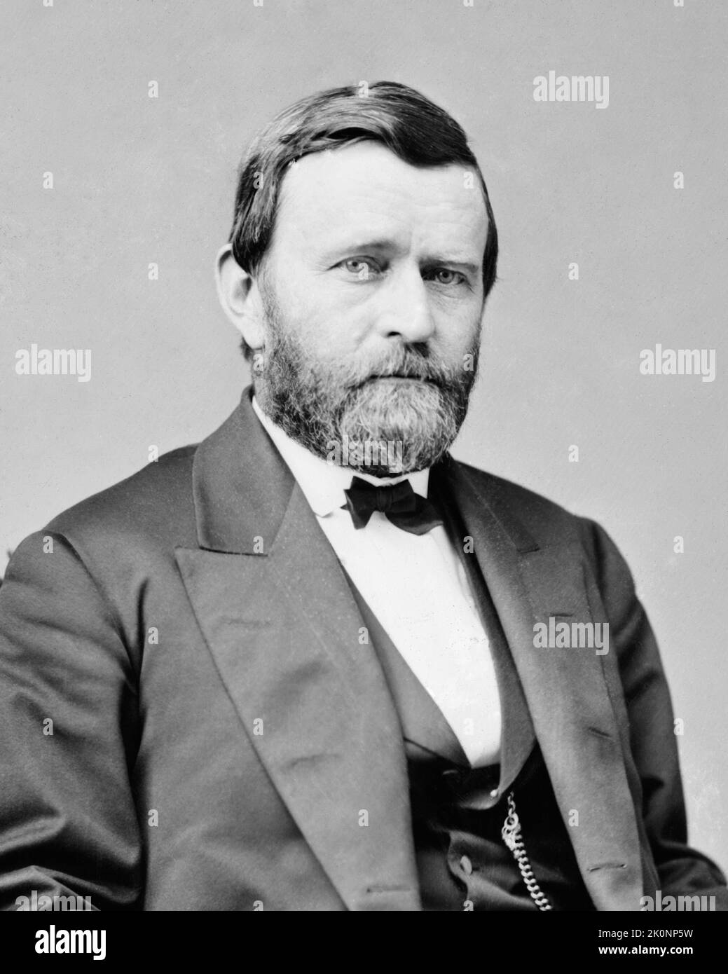 Presidente U.S. Grant Foto di Mathew Brady, 1870 Foto Stock