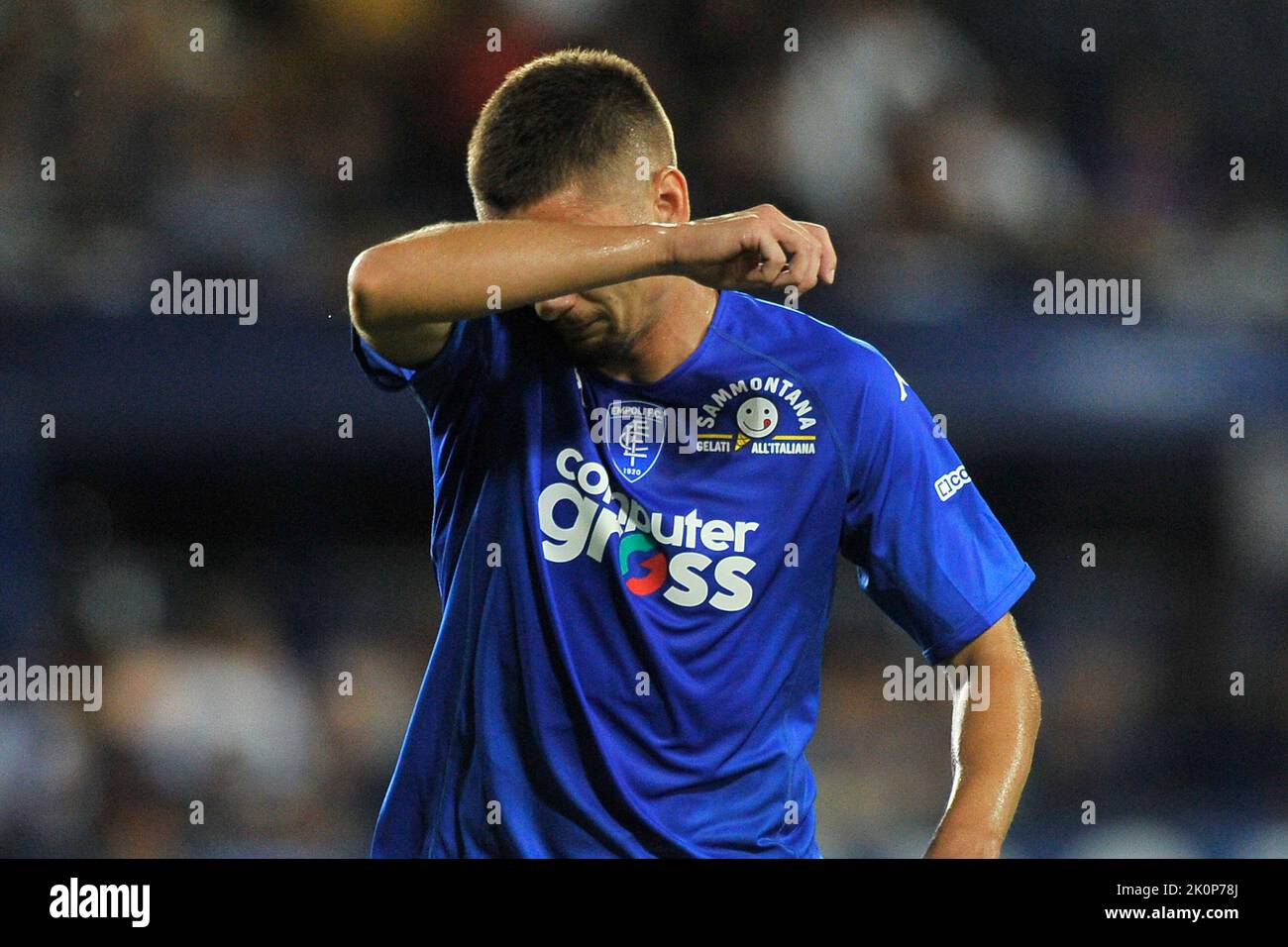 Empoli, Italia. 11th Ott 2021. Gabriel Razvan Marin giocatore di Empoli, durante la partita serieA campionato italiano Empoli vs Roma risultato finale, Empoli 1, Roma 2, partita disputata allo Stadio Carlo Castellani. Empoli, Italia, 12 settembre 2022. (Foto di Vincenzo Izzo/Sipa USA) Credit: Sipa USA/Alamy Live News Foto Stock