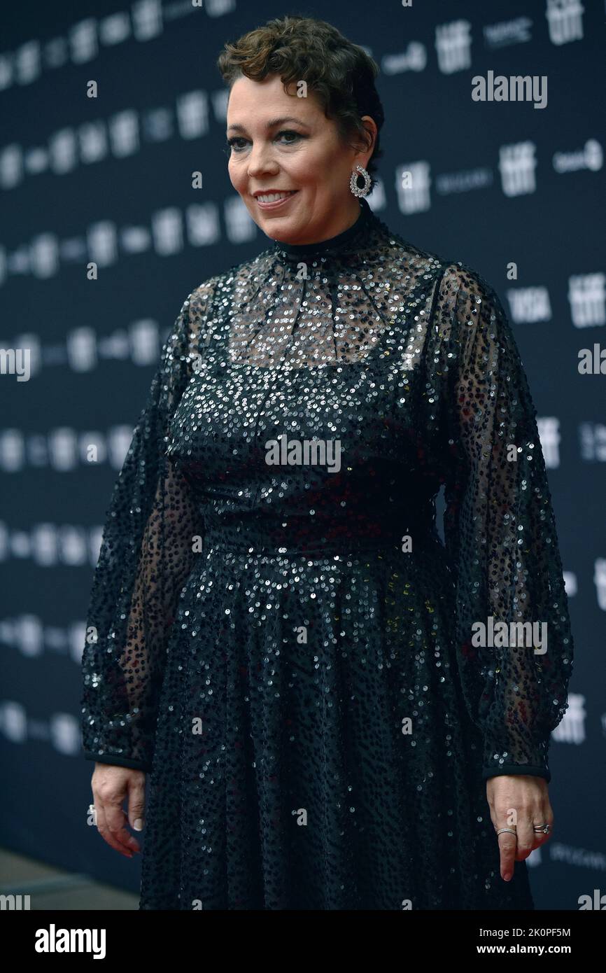 Toronto, Canada. 12th Set, 2022. Olivia Colman partecipa alla prima edizione di "Empire of Light" al Princess of Wales Theatre durante il Toronto International Film Festival di Toronto, Canada, il 12 settembre 2022. Foto di Chris Chew/UPI Credit: UPI/Alamy Live News Foto Stock