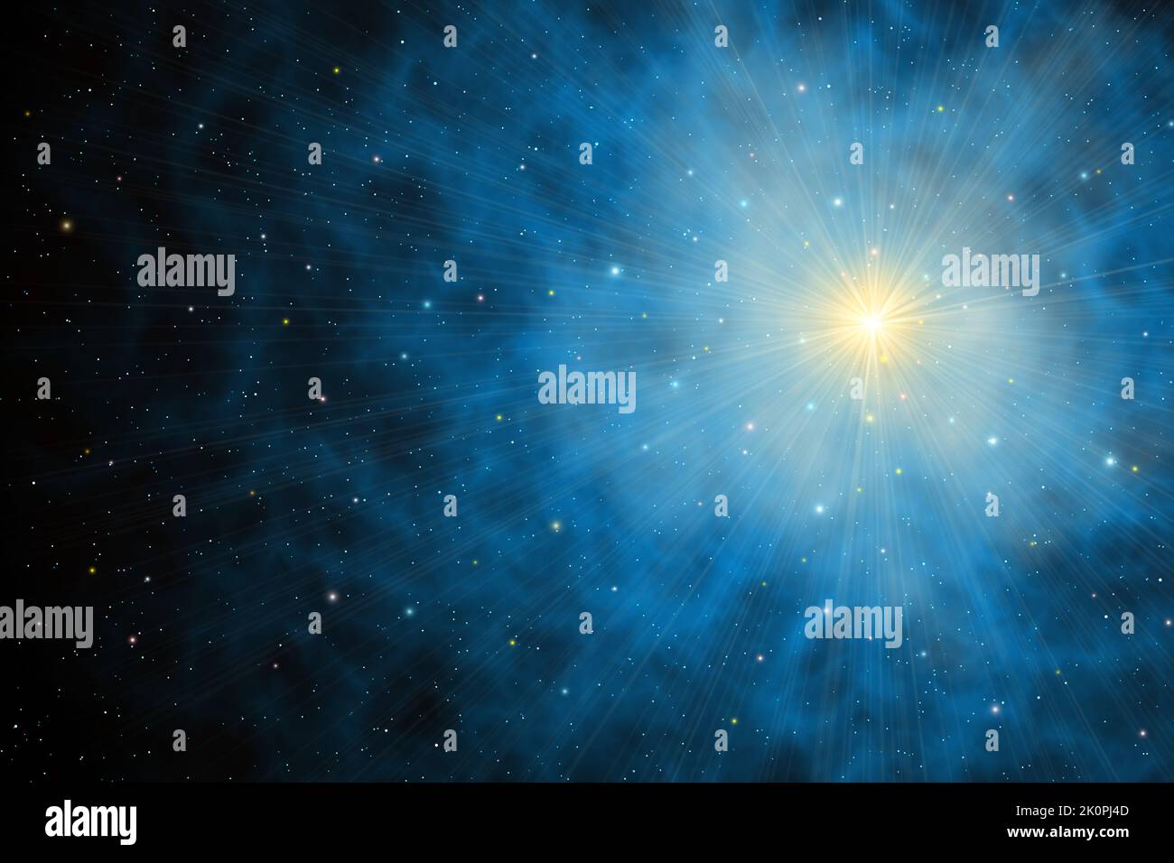 Stella pre-sequenza principale infantile, stella PMS STAR.T tipo Tauri che ha superato la fase protostar, ma non ha ancora raggiunto la sequenza principale,eiettando vento stellare Foto Stock