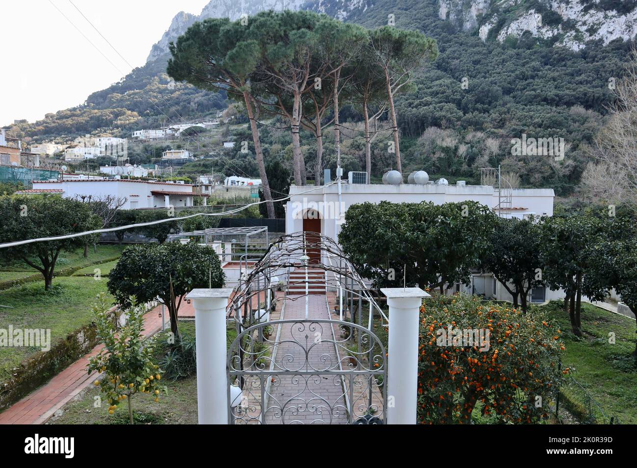 Capri - Villetta in Via Palazzo a Mare Foto Stock