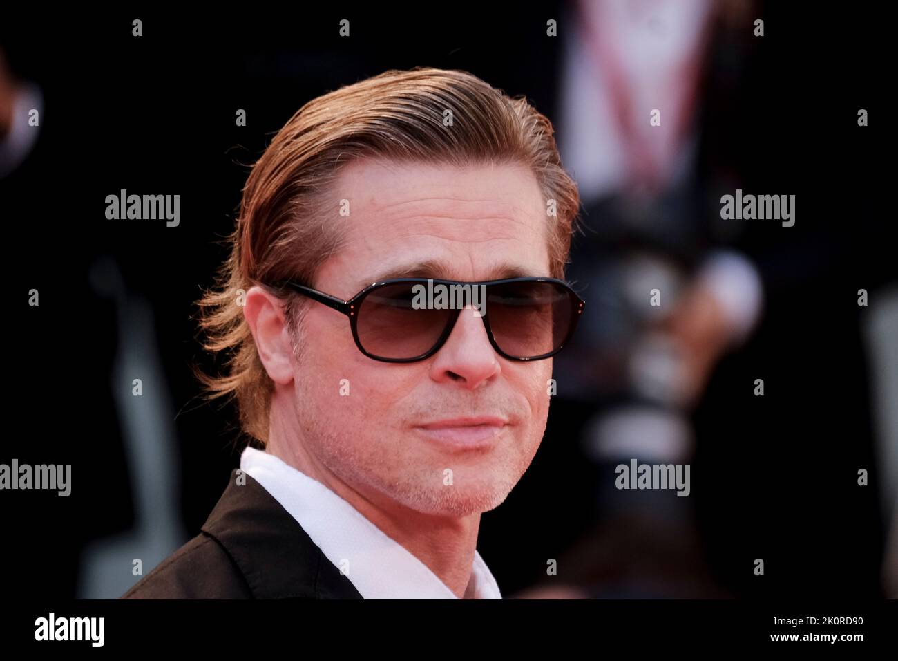 Attore americano Brad Pitt al 79° Festival Internazionale del Cinema di Venezia 2022. Tappeto rosso biondo. Venezia, 8th settembre 2022 Foto Stock