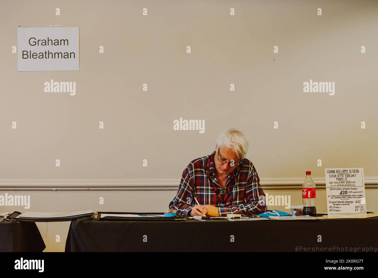 Graham Bleathman al Lawless Comic con Foto Stock