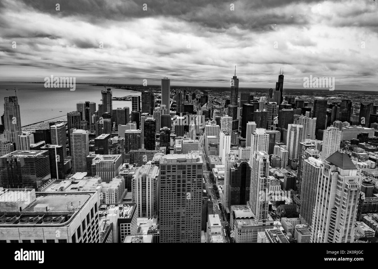 360°Chicago Foto Stock