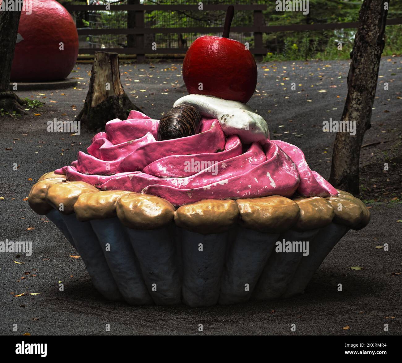 Old Forge, New York, Stati Uniti. Settembre 1, 2022. All'interno dell'Enchanted Forest Water Safari a Old Forge, New York, all'interno del Parco Nazionale Adirondack Foto Stock