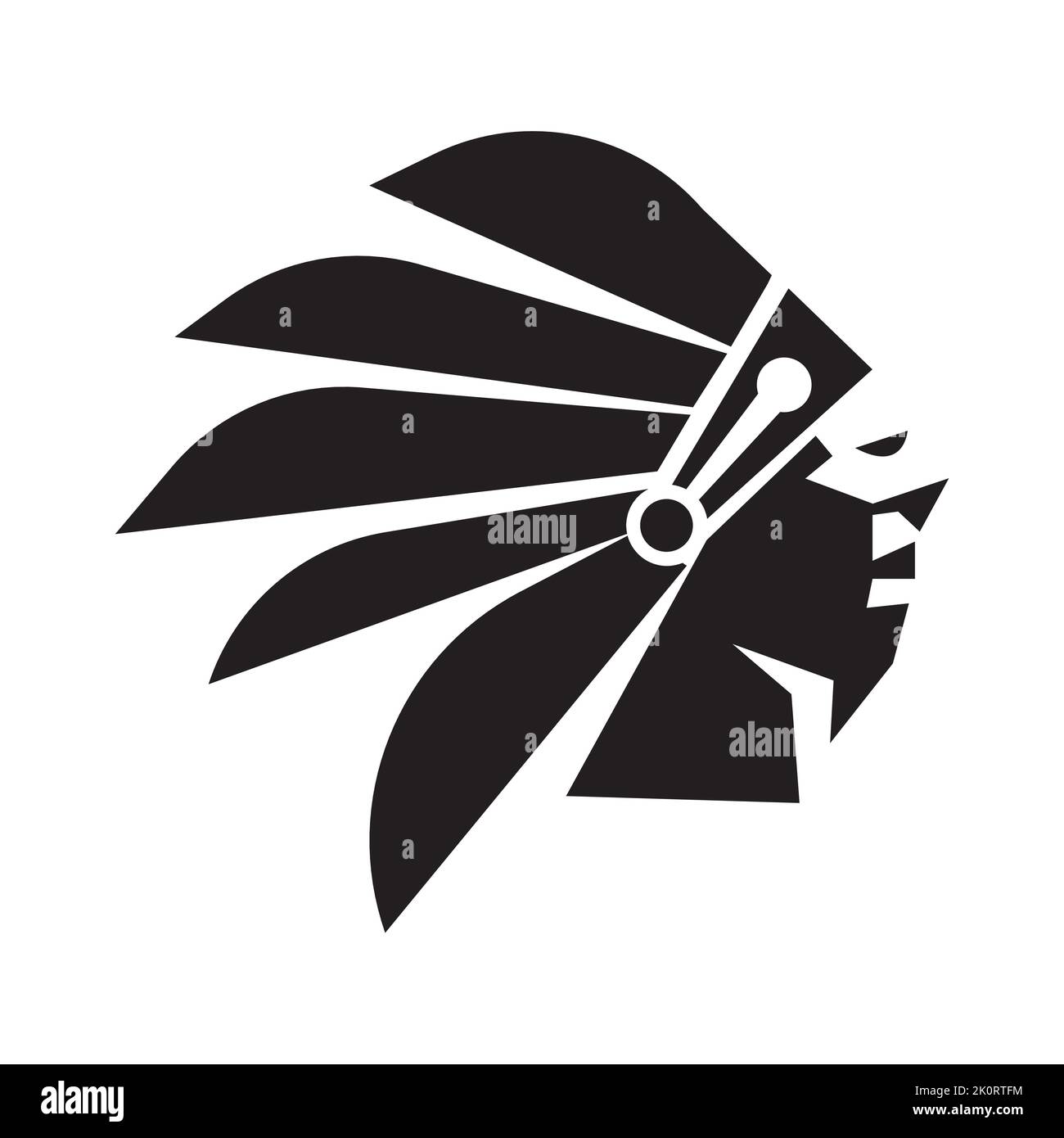 Modello di disegno grafico Dayak Etnik Illustrazione Vettoriale