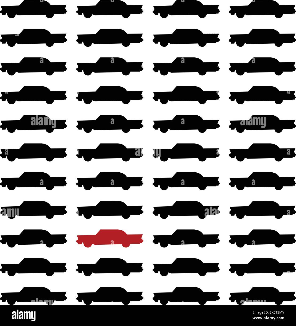 Bloccato nell'illustrazione del vettore di traffico Illustrazione Vettoriale