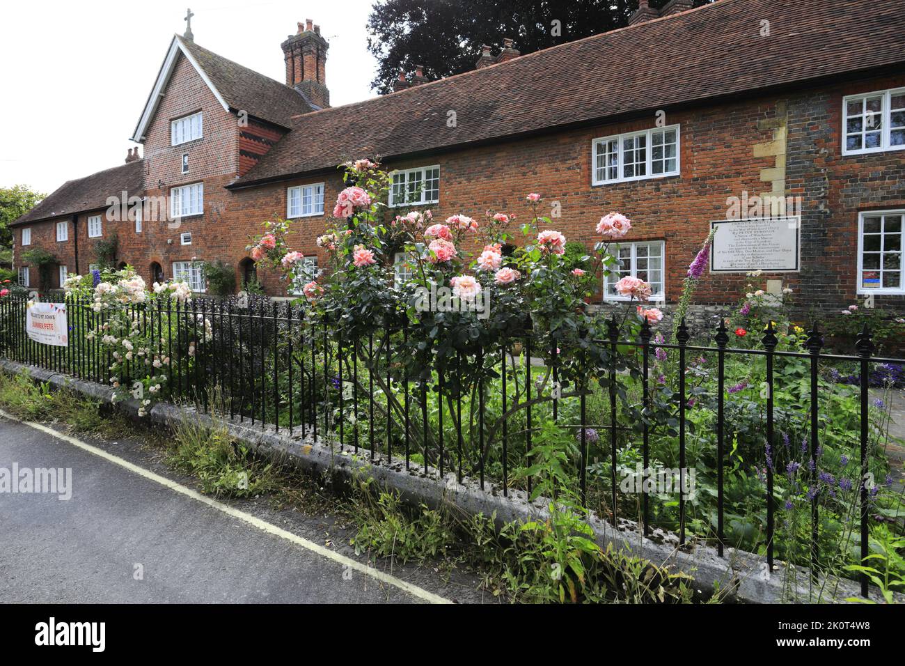 L'esterno dell'Ospedale di Cristo, Winchester City, Hampshire County; Inghilterra; Gran Bretagna, Regno Unito Foto Stock