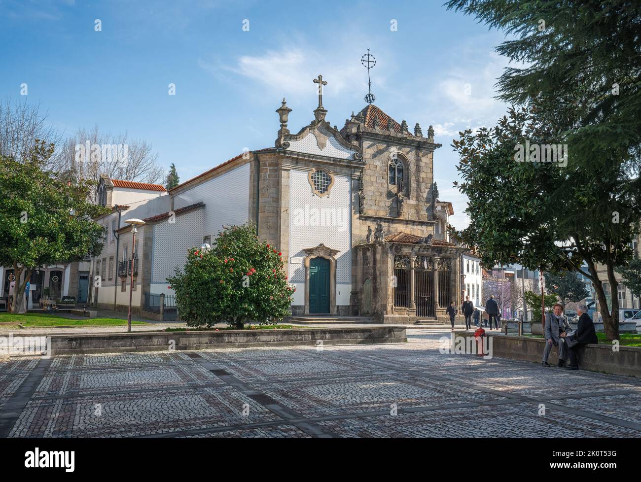 Cappella di Coimbra e Chiesa di São João do Souto - Braga, Portogallo Foto Stock