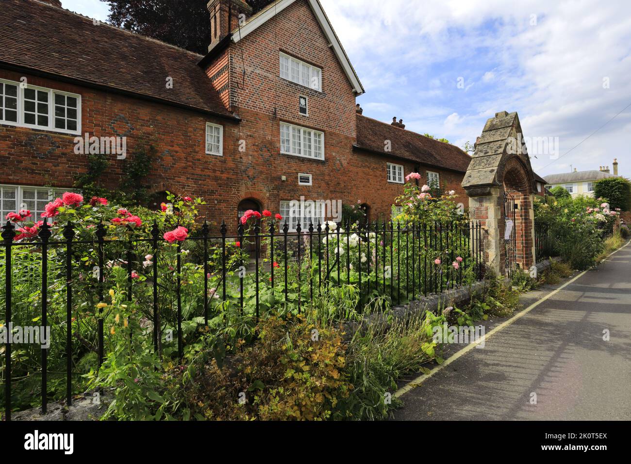 L'esterno dell'Ospedale di Cristo, Winchester City, Hampshire County; Inghilterra; Gran Bretagna, Regno Unito Foto Stock