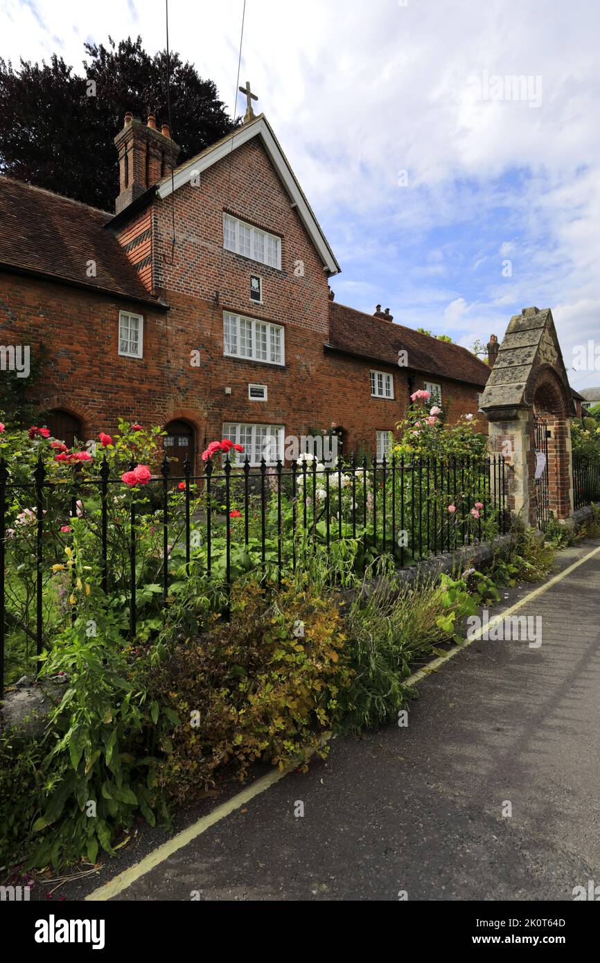 L'esterno dell'Ospedale di Cristo, Winchester City, Hampshire County; Inghilterra; Gran Bretagna, Regno Unito Foto Stock