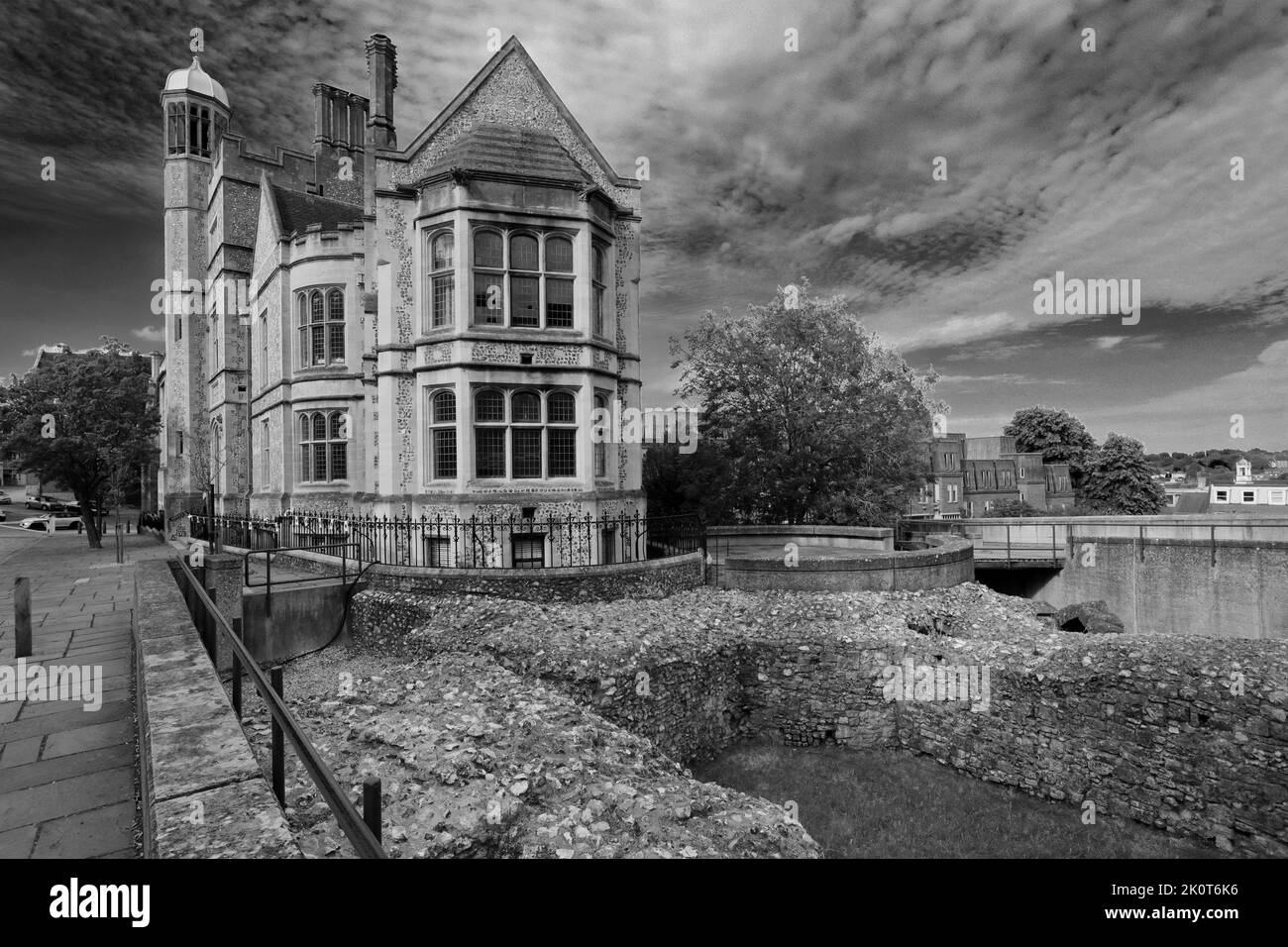 Esterno dell'ufficio di registrazione di Castle Hill, Winchester City, Hampshire County; Inghilterra; Regno Unito Foto Stock