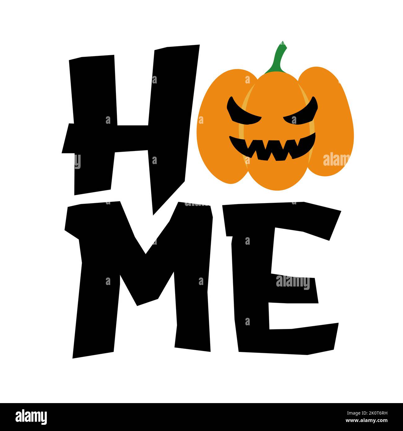 Benvenuto Home - felice Halloween saluto decorazione. Buono per fermaporta, porta portico segno con lanterna di zucca. Trucco o trattare. Illustrazione Vettoriale