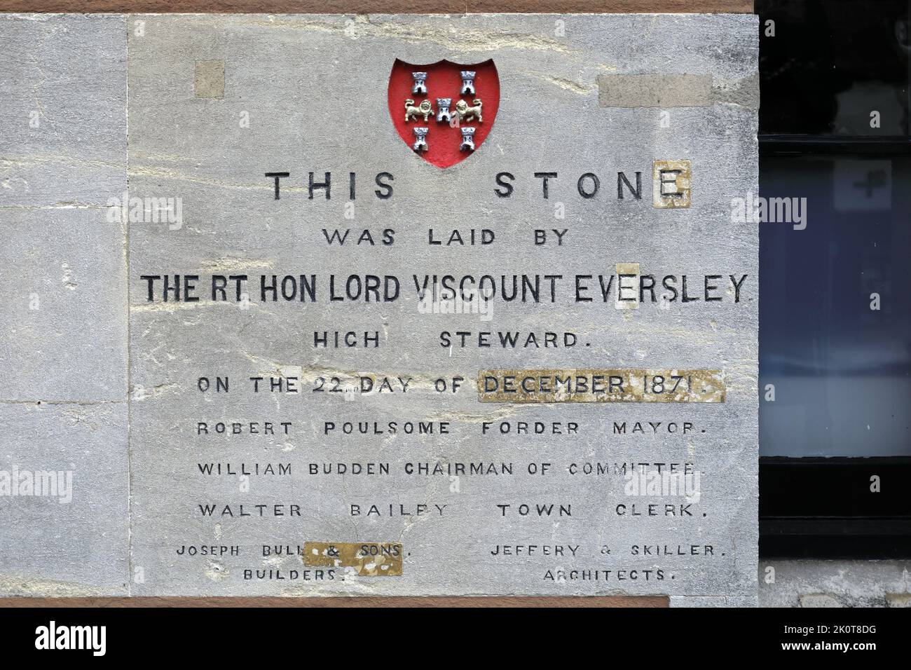 Esterno di Guildhall, Winchester City, Hampshire County; Inghilterra; Gran Bretagna, REGNO UNITO Foto Stock