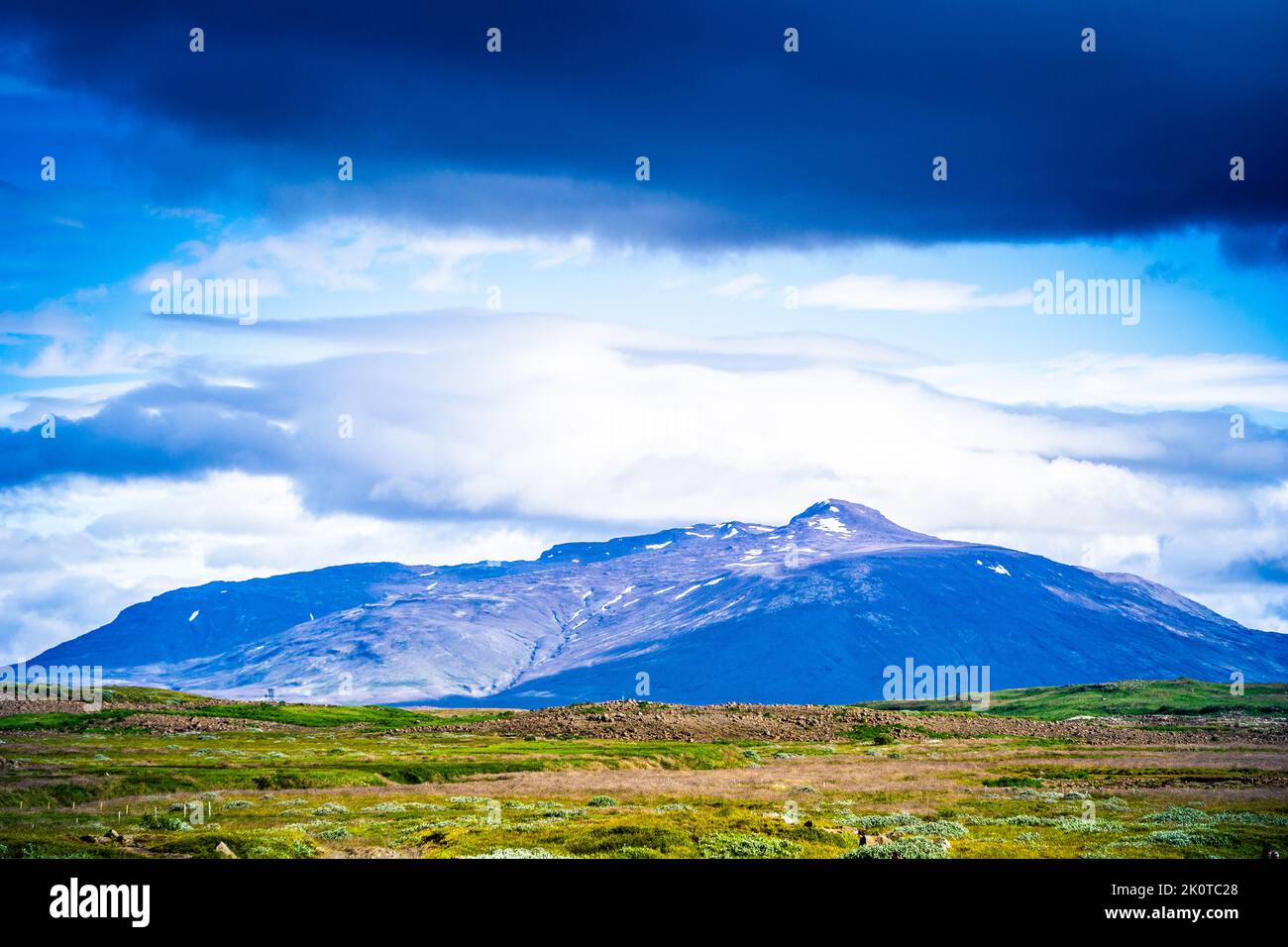 Montagne in Islanda, regione di Sudurland - fotografia HDR Foto Stock