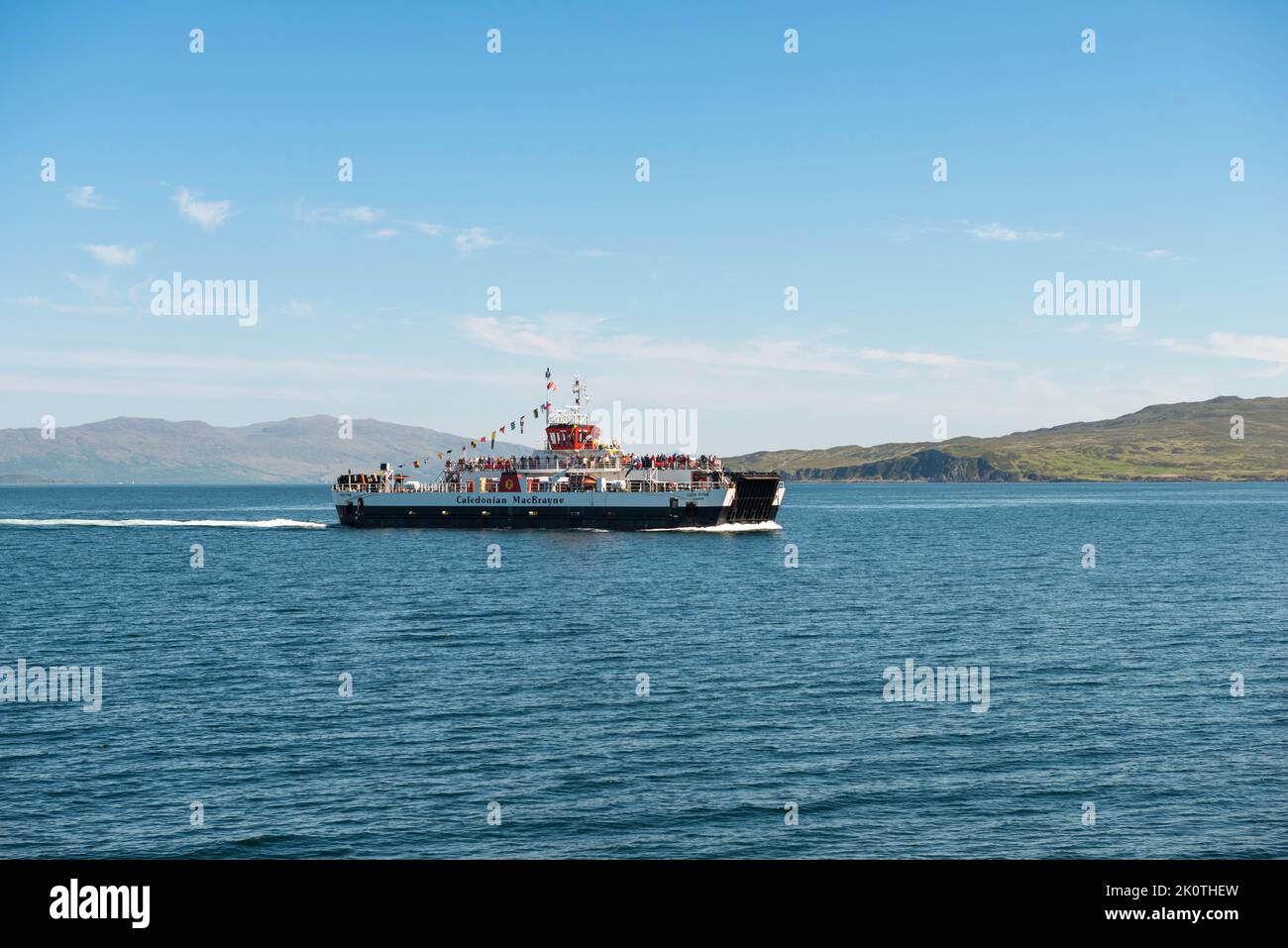 Traghetto CalMac da Mllaig a Armadale sull'isola di Skye Foto Stock