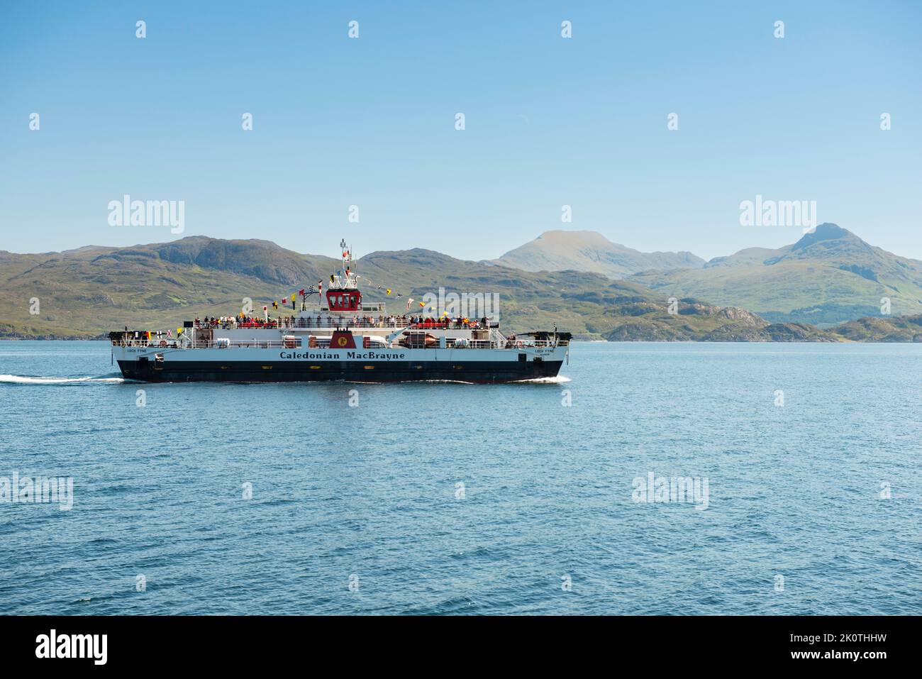 Traghetto CalMac da Mllaig a Armadale sull'isola di Skye Foto Stock