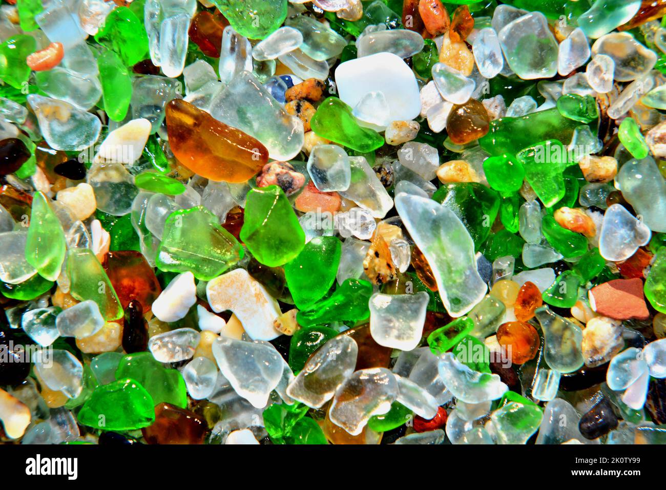 Sfondo di gemme colorate del mare Foto Stock