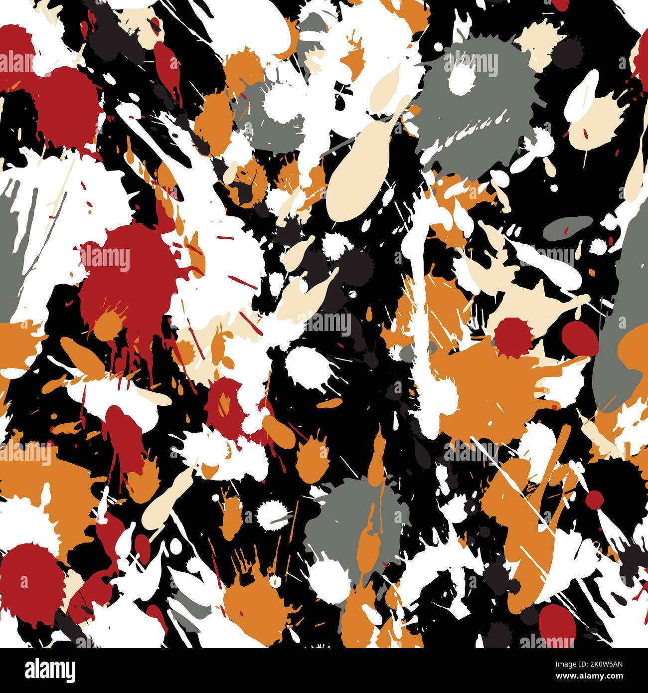 Schizzi di vernice colorata retro Illustrazione Vettoriale