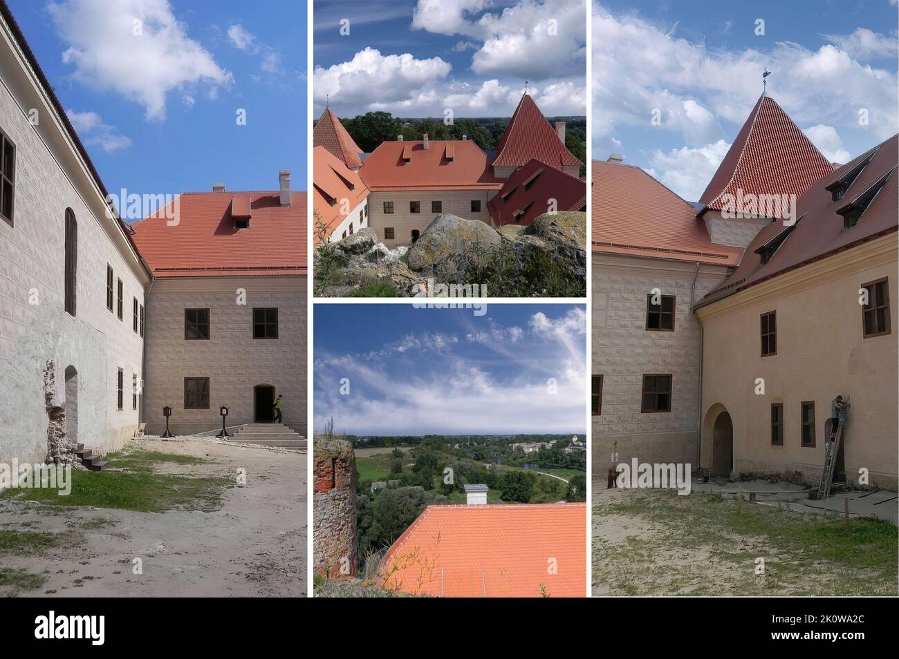 Castello di Bauska ex residenza del Duca di Courland, sede dell'Ordine Livoniano. Bauska, Lettonia. Foto Stock