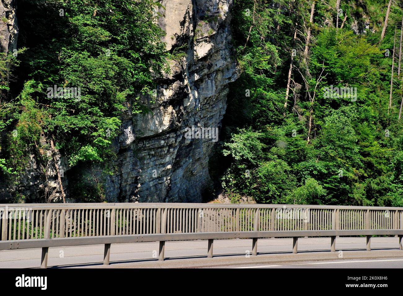 Paesaggi, sulla strada per il Liechtenstein, Europa Foto Stock
