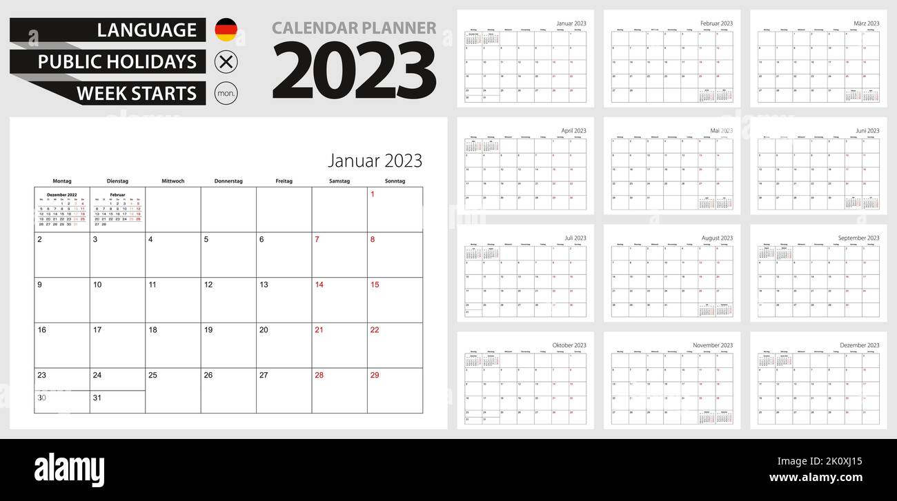 giorni festivi germania 2023 - 5 Deutscher kalender 23 Immagini Vettoriali Stock - Alamy