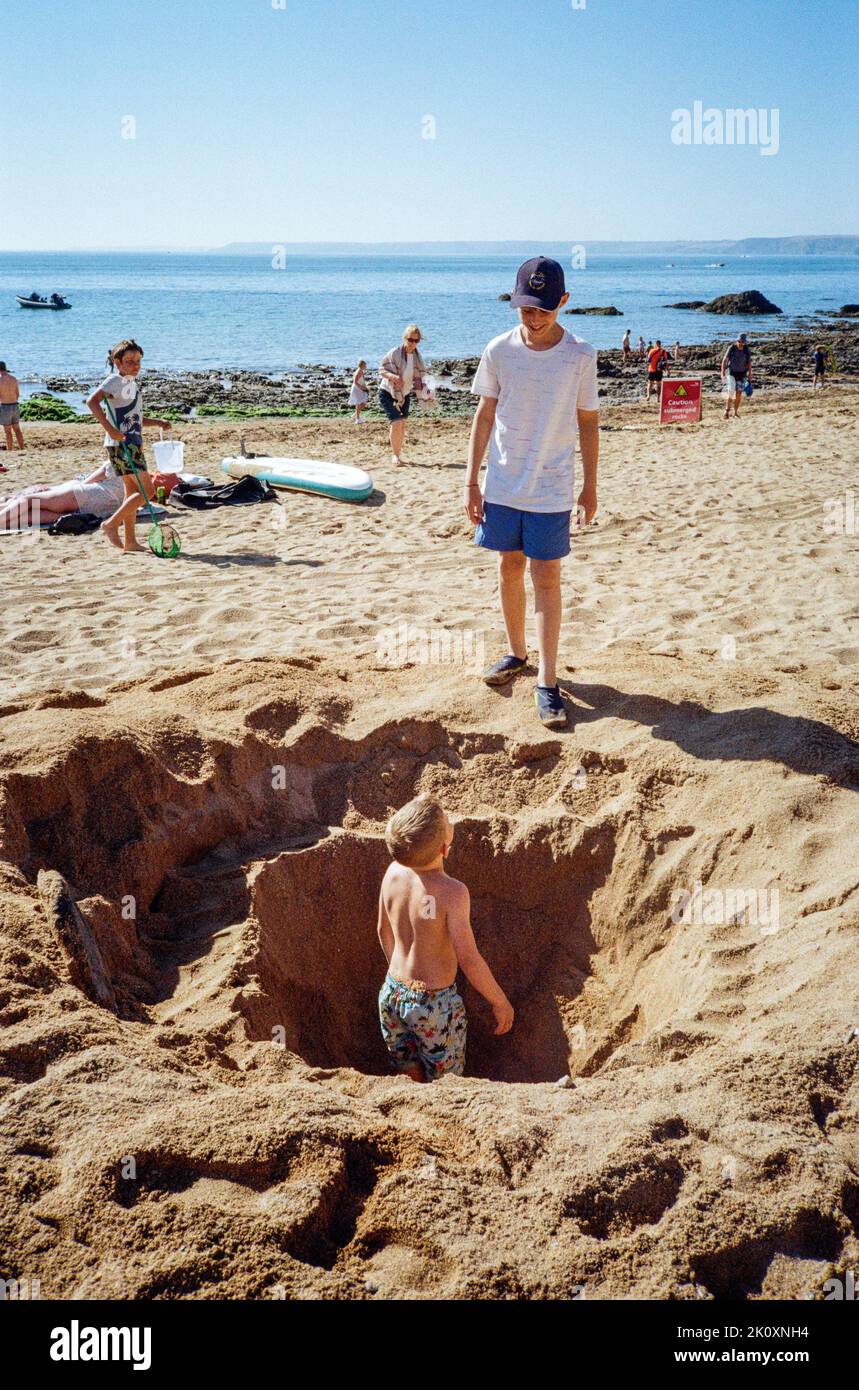 Hope Cove, Kingsbridge, Devon, Inghilterra, Regno Unito. Foto Stock