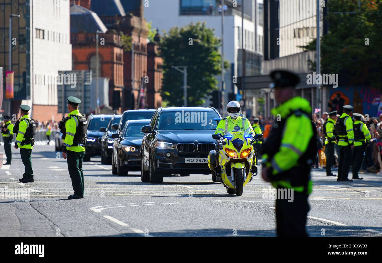 Re Carlo III visita Belfast - Martedì 13th settembre 2022 Foto Stock