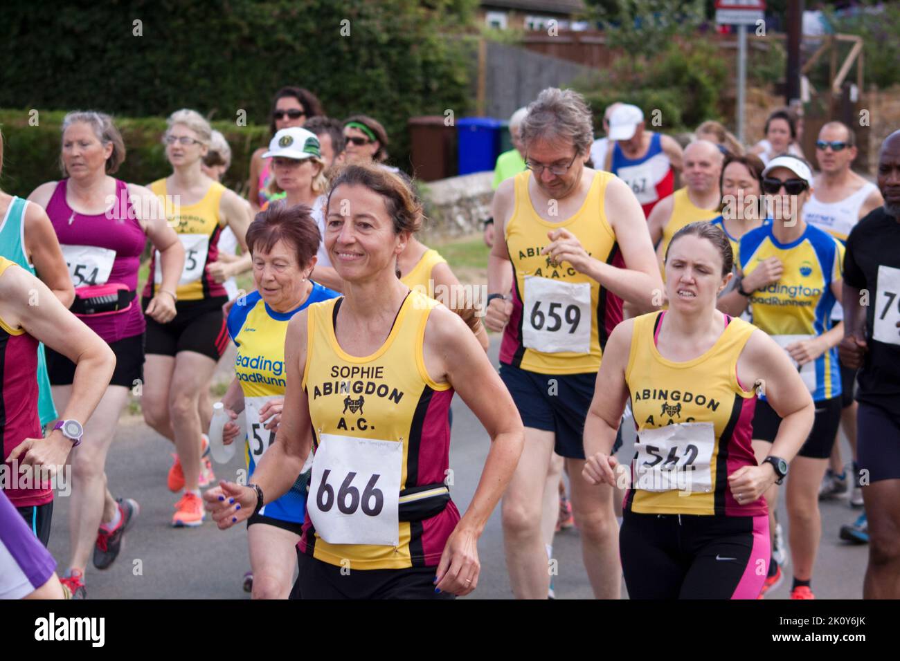 Beneficenza Run Hook Norton Oxfordshire Inghilterra regno unito 2016 Foto Stock