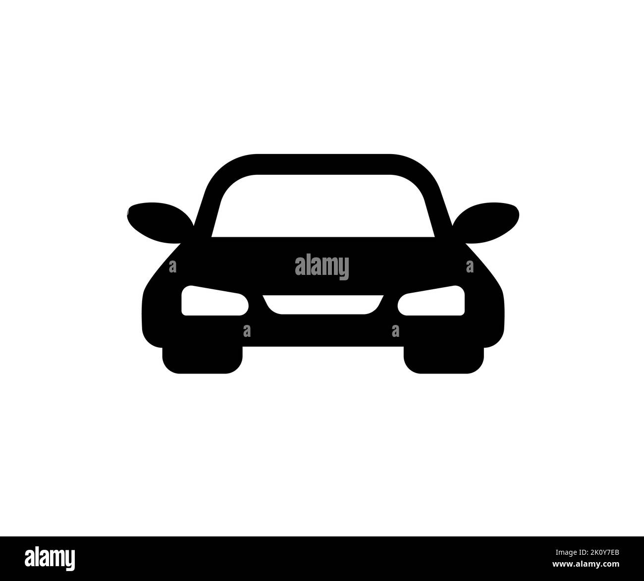 Vettore icona vettura. Trasporto e logo di viaggio. Illustrazione Vettoriale