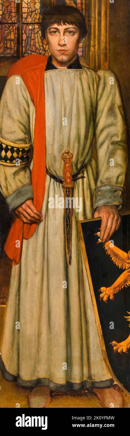 Enrico VII (1273-1313), nel 1309, imperatore del Sacro Romano Impero (1312-1313), ritratto dipinto ad olio di Henri Leys, 1864-1869 Foto Stock