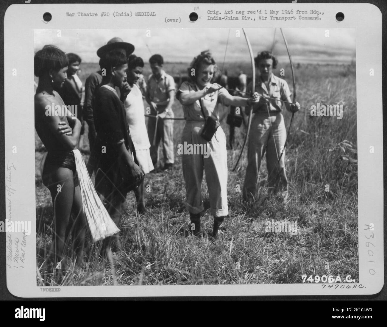 Aereo, Birmania, India &MEDICO, INFERMIERI, guerra fuori SERVIZIO Foto Stock