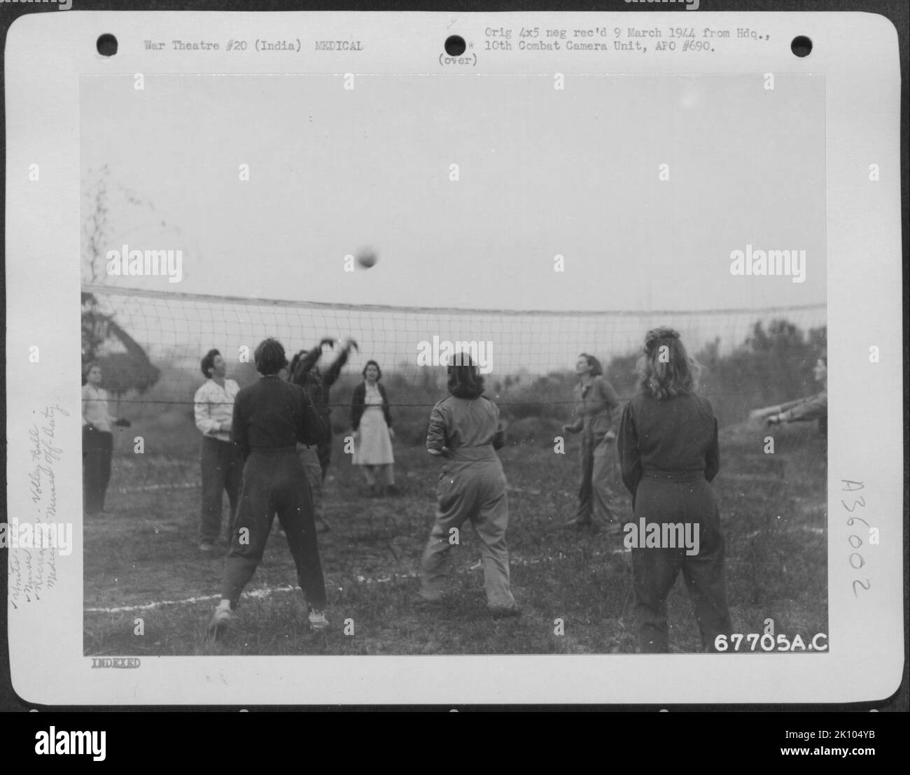 Aereo, Birmania, India &MEDICO, INFERMIERI, guerra fuori SERVIZIO Foto Stock