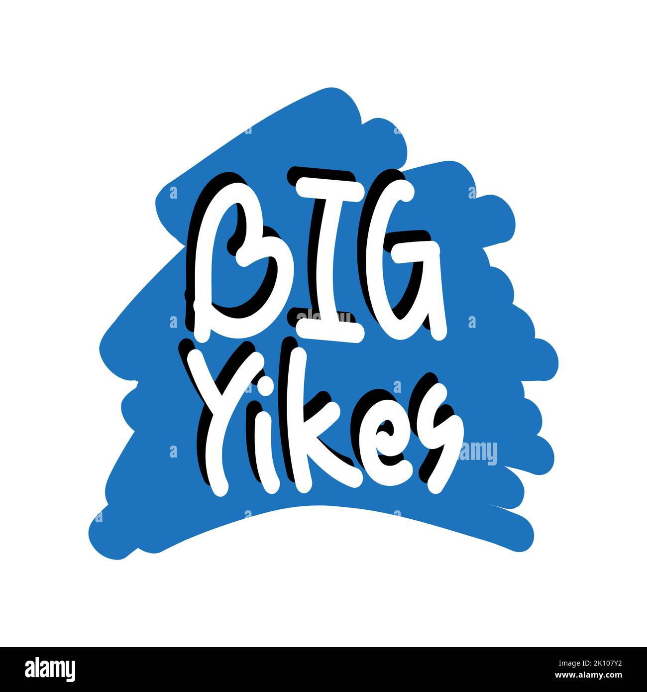 Lo slang parla da solo in questo. Big Yikes è usato quando sei così imbarazzato che 'yikes' non fa giustizia. Big Yikes, la parola slang Gen Z Illustrazione Vettoriale