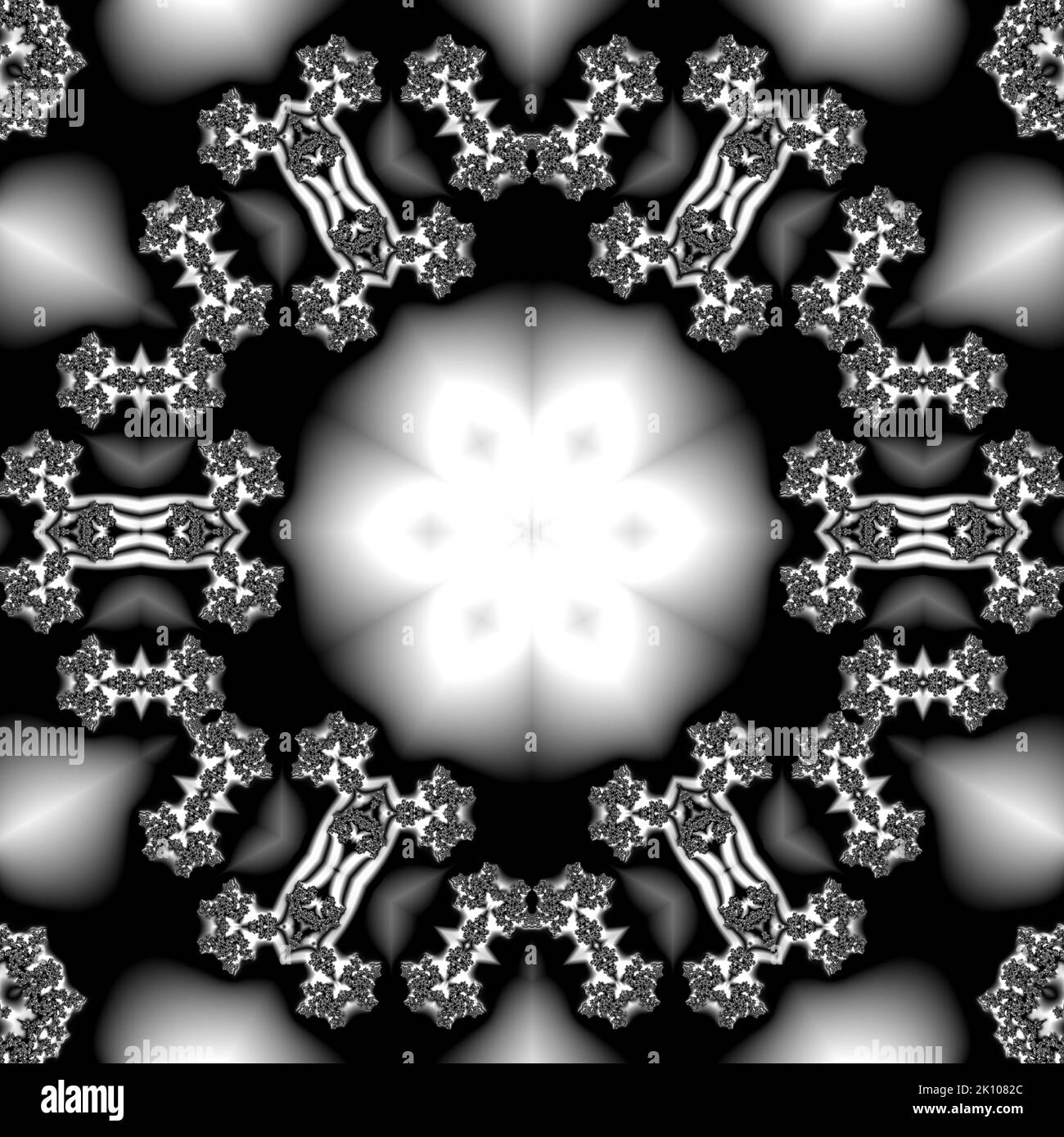 Astratto sfondo frattale Fairy Infinite Spirals immagine generata dal computer. Bellissimo sfondo astratto per carta da parati. Grafica digitale frattale per Foto Stock
