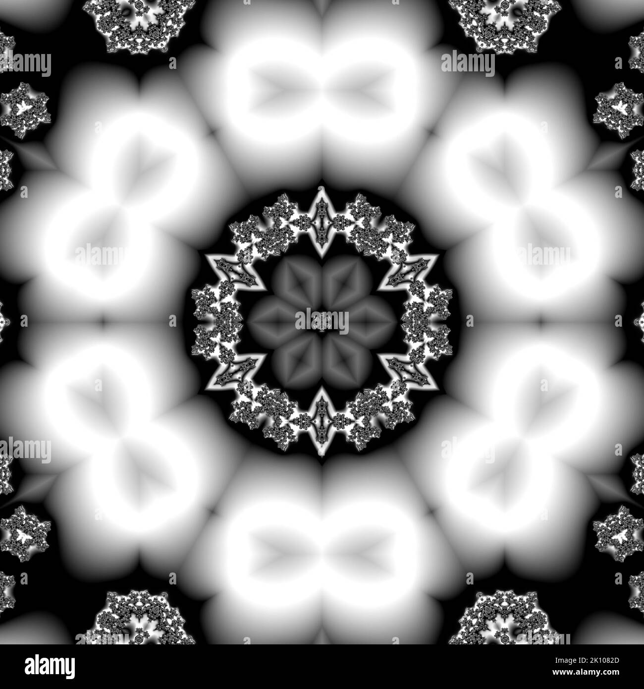 Astratto sfondo frattale Fairy Infinite Spirals immagine generata dal computer. Bellissimo sfondo astratto per carta da parati. Grafica digitale frattale per Foto Stock