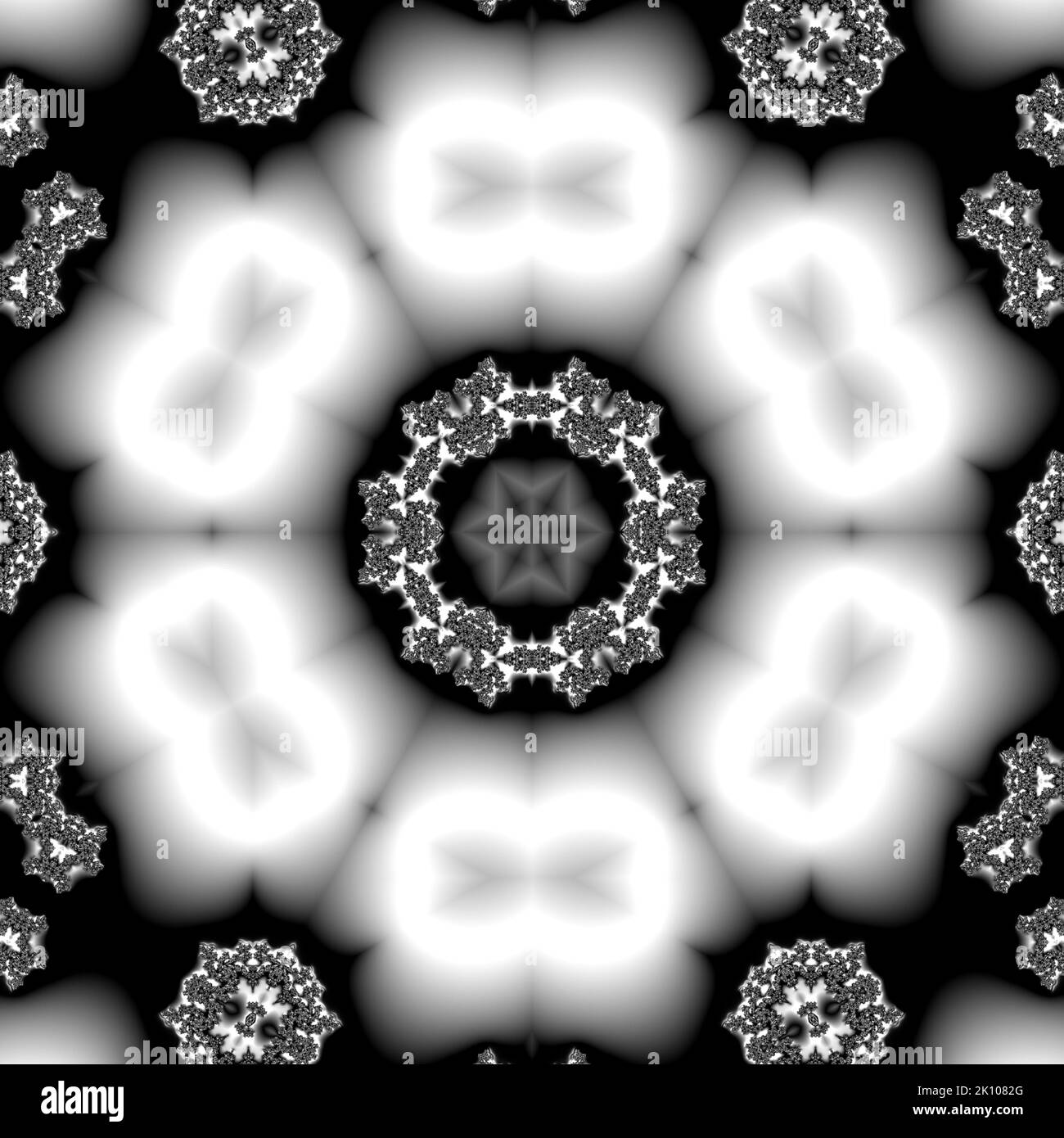 Astratto sfondo frattale Fairy Infinite Spirals immagine generata dal computer. Bellissimo sfondo astratto per carta da parati. Grafica digitale frattale per Foto Stock