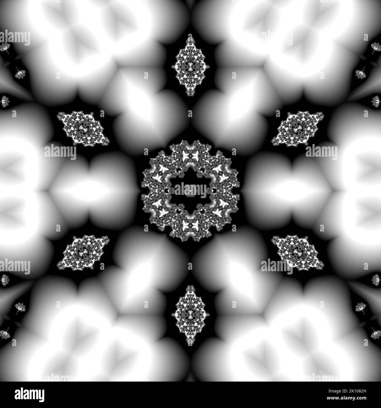 Astratto sfondo frattale Fairy Infinite Spirals immagine generata dal computer. Bellissimo sfondo astratto per carta da parati. Grafica digitale frattale per Foto Stock