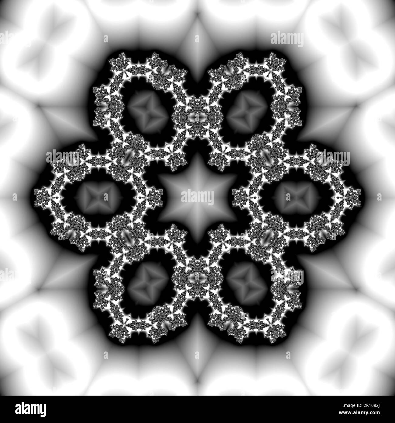 Astratto sfondo frattale Fairy Infinite Spirals immagine generata dal computer. Bellissimo sfondo astratto per carta da parati. Grafica digitale frattale per Foto Stock