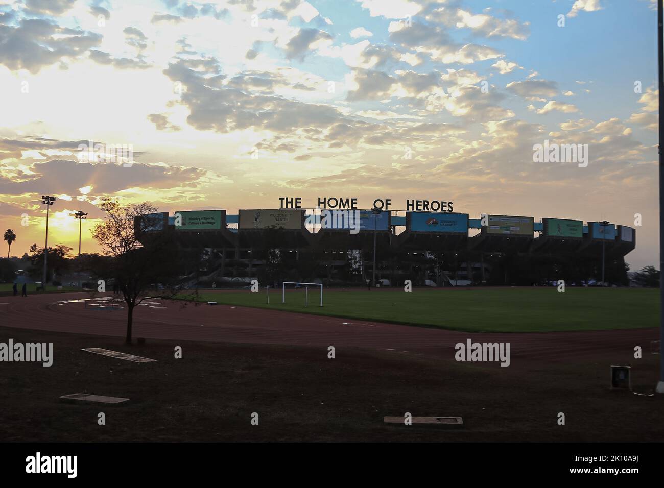 Un'ampia foto del Moi International Sports Center a Kasarani, Nairobi, dove è avvenuto il giuramento del Dr. William Rito come 5th Presidente della Repubblica del Kenya. (Foto di Boniface Muthoni / SOPA Images/Sipa USA) Foto Stock