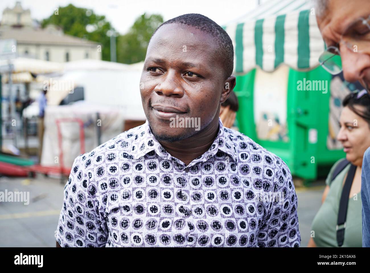 Edward Mukiibi, agricoltore, educatore e imprenditore sociale nato in Uganda, è stato nominato presidente di Slow Food. Torino, Italia - Settembre 2022 Foto Stock