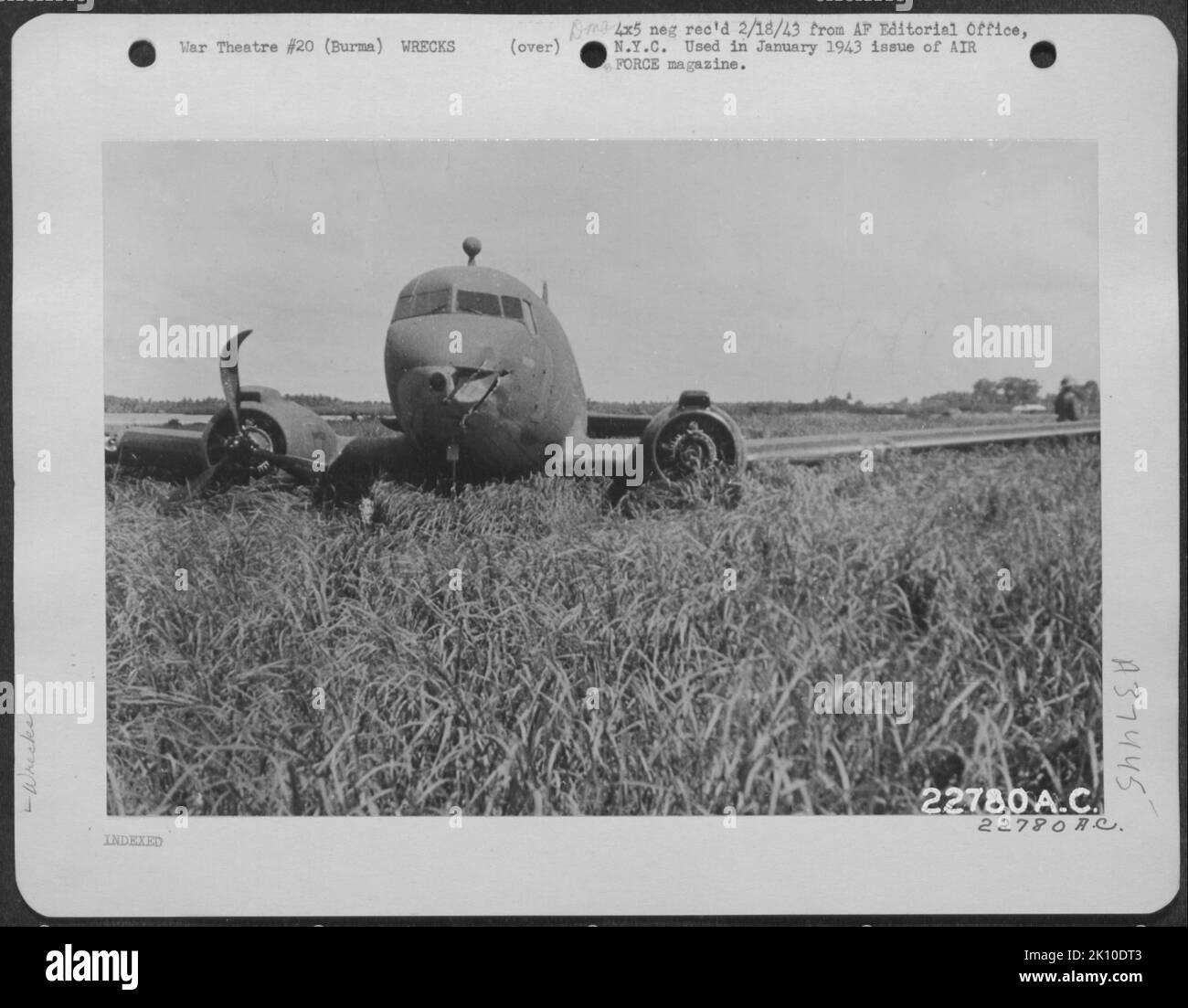 Aerei, Birmania, India e INDIA, RELITTI guerra Foto Stock