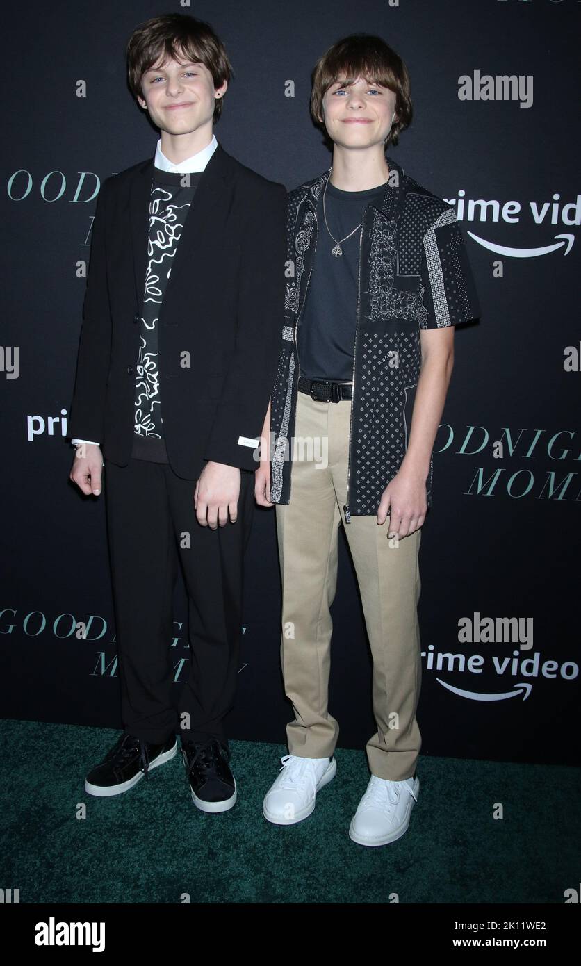 New York, Stati Uniti. Settembre 14 2022 Cameron Crovetti, Nicholas Crovetti attrnd prime Video prima di Good Night Mommy al Metrograph di New York 14 settembre 2022 Credit:RW/MediaPunch Credit: MediaPunch Inc/Alamy Live News Foto Stock
