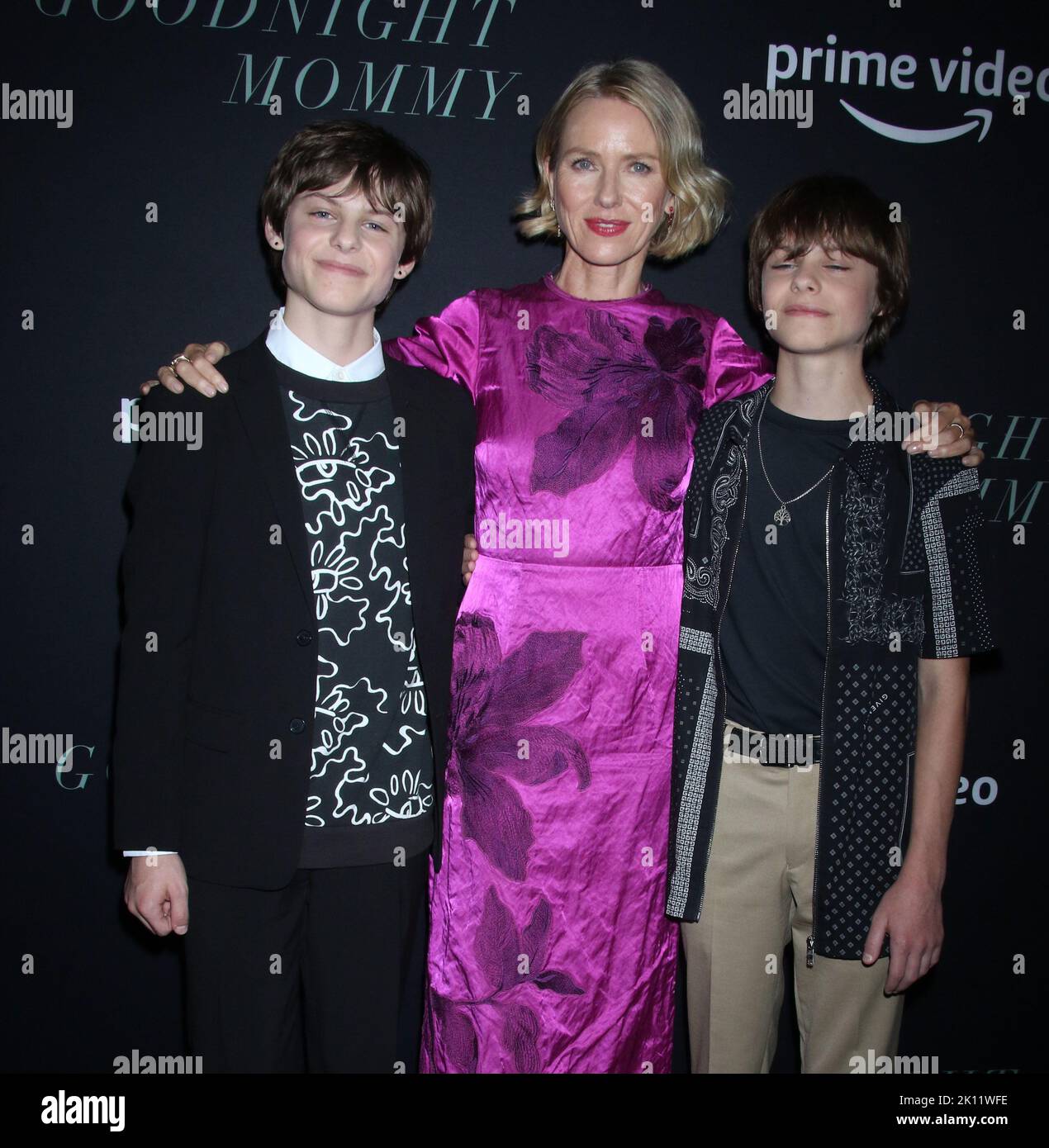 New York, Stati Uniti. Settembre 14 2022 Cameron Crovetti, Naomi Watts, Nicholas Crovetti attrnd prime Video prima di Good Night Mommy al Metrograph di New York 14 settembre 2022 Credit:RW/MediaPunch Credit: MediaPunch Inc/Alamy Live News Foto Stock