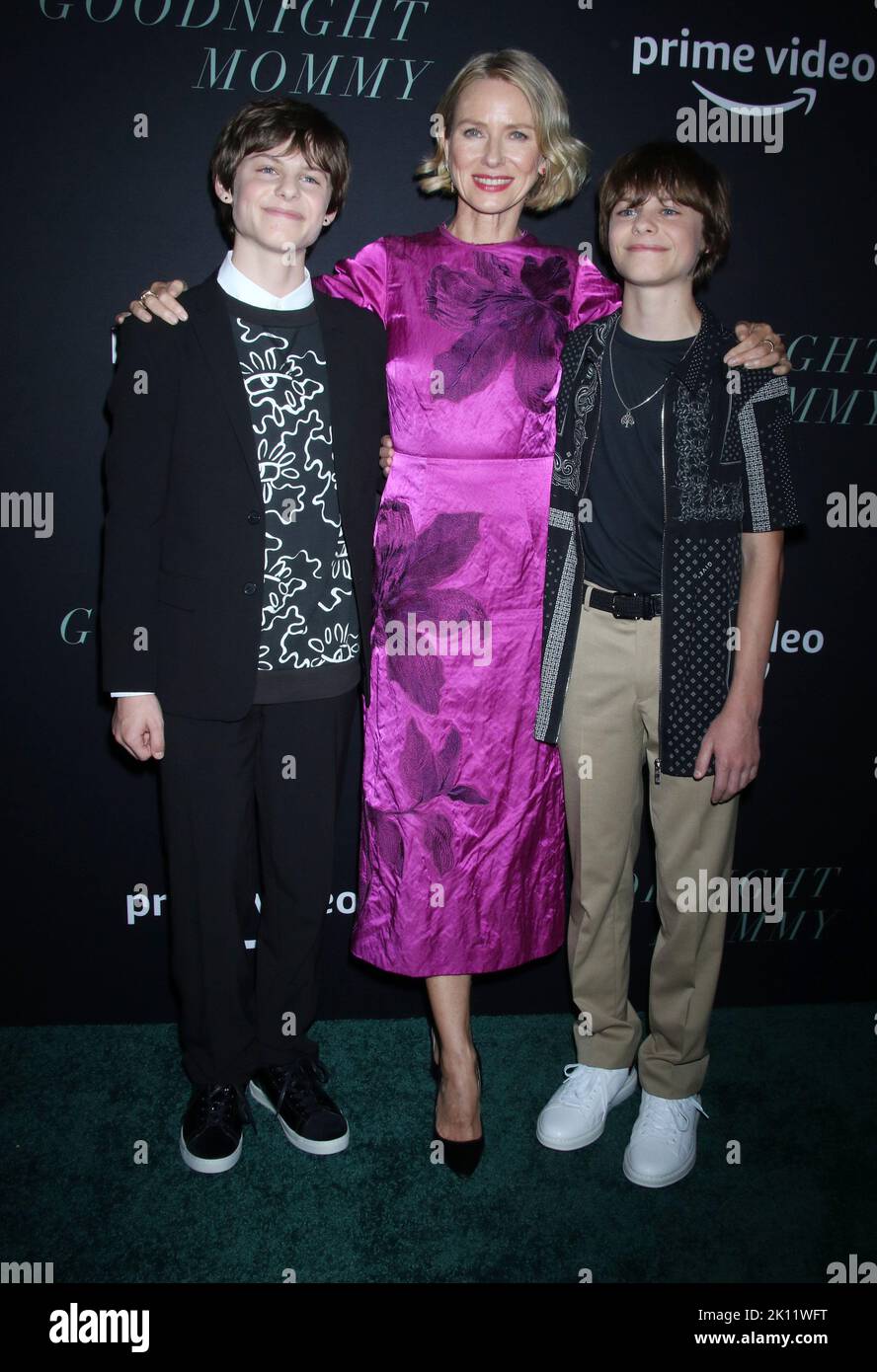 New York, Stati Uniti. Settembre 14 2022 Cameron Crovetti, Naomi Watts, Nicholas Crovetti attrnd prime Video prima di Good Night Mommy al Metrograph di New York 14 settembre 2022 Credit:RW/MediaPunch Credit: MediaPunch Inc/Alamy Live News Foto Stock