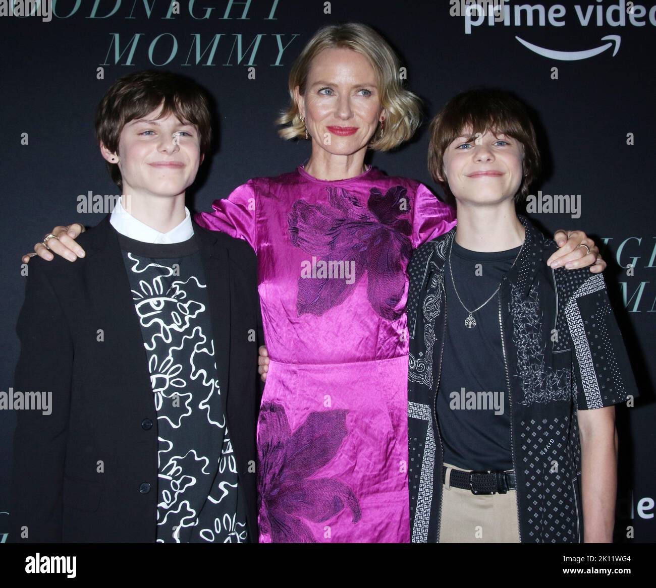 New York, Stati Uniti. Settembre 14 2022 Cameron Crovetti, Naomi Watts, Nicholas Crovetti attrnd prime Video prima di Good Night Mommy al Metrograph di New York 14 settembre 2022 Credit:RW/MediaPunch Credit: MediaPunch Inc/Alamy Live News Foto Stock