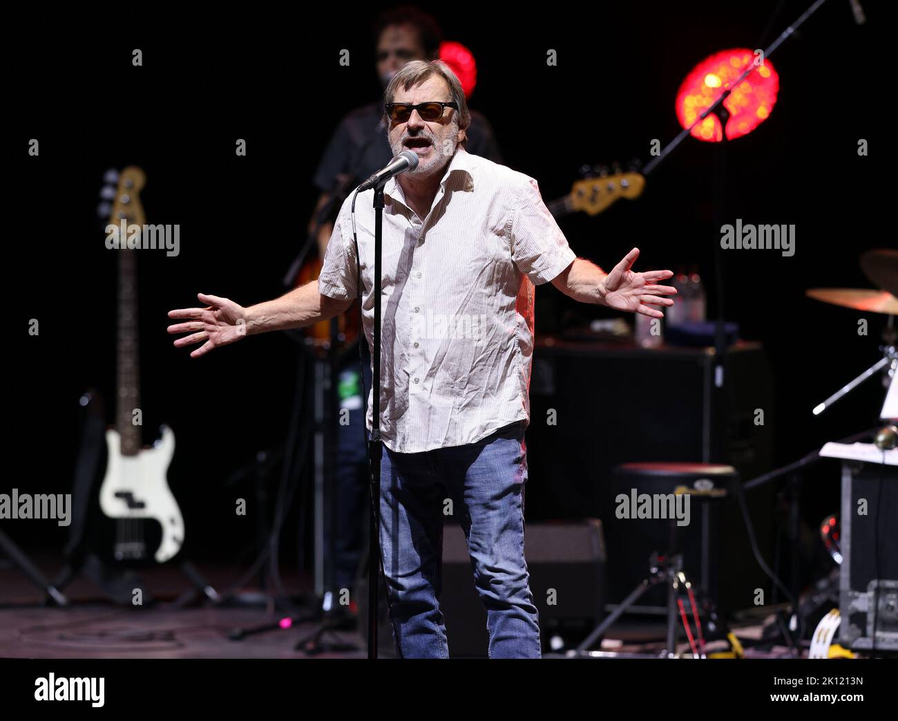 Miami, Stati Uniti d'America. 14th Set, 2022. HOLLYWOOD, FL 14 SETTEMBRE: Southside Johnny e gli Asbury Jukes suonano all'Hard Rock Live al Seminole Hard Rock Hotel & Casino il 14 settembre 2022 a Hollywood. Florida. (Foto di Alberto E. Tamargo/Sipa USA) Credit: Sipa USA/Alamy Live News Foto Stock