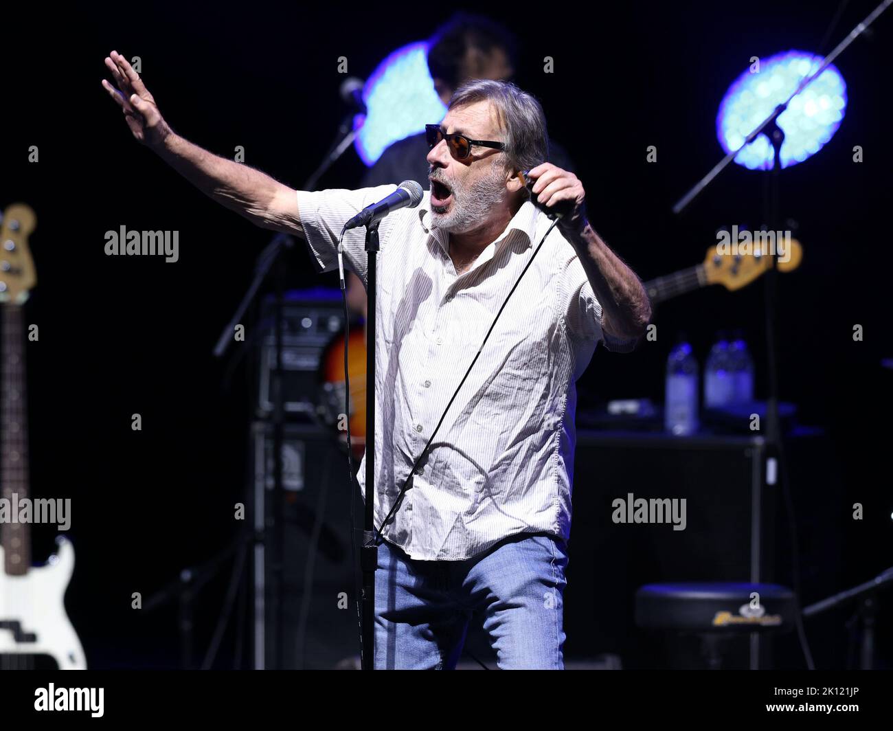 Miami, Stati Uniti d'America. 14th Set, 2022. HOLLYWOOD, FL 14 SETTEMBRE: Southside Johnny e gli Asbury Jukes suonano all'Hard Rock Live al Seminole Hard Rock Hotel & Casino il 14 settembre 2022 a Hollywood. Florida. (Foto di Alberto E. Tamargo/Sipa USA) Credit: Sipa USA/Alamy Live News Foto Stock