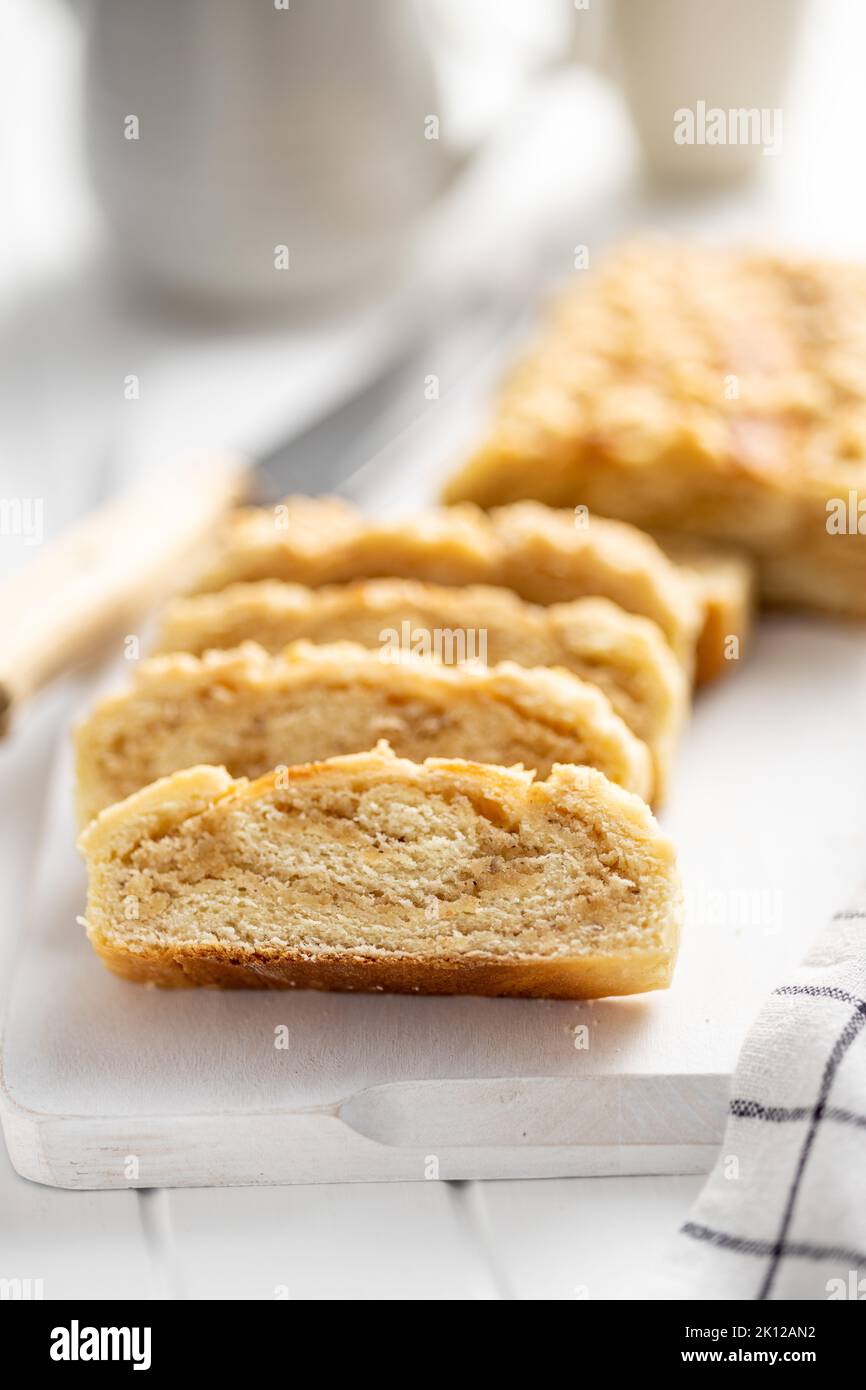 Torta dolce con sapore di noci Foto Stock